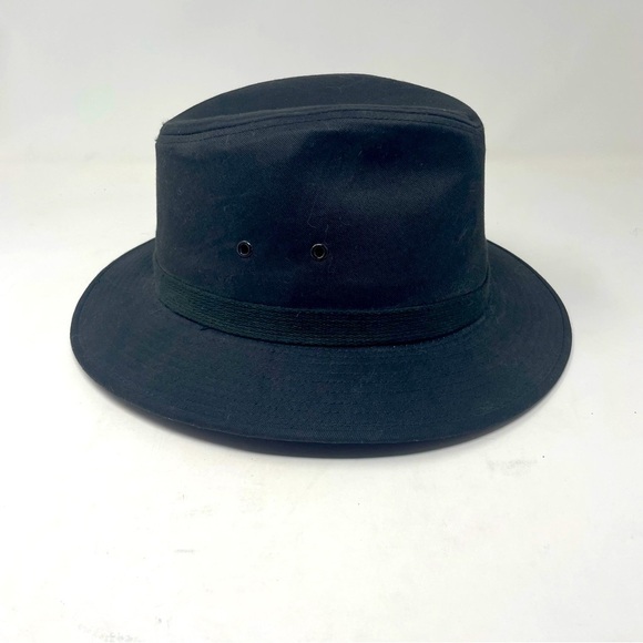 Dorfman Pacific Structured Black Cotton Hat – Size Large - Picture 3 of 7